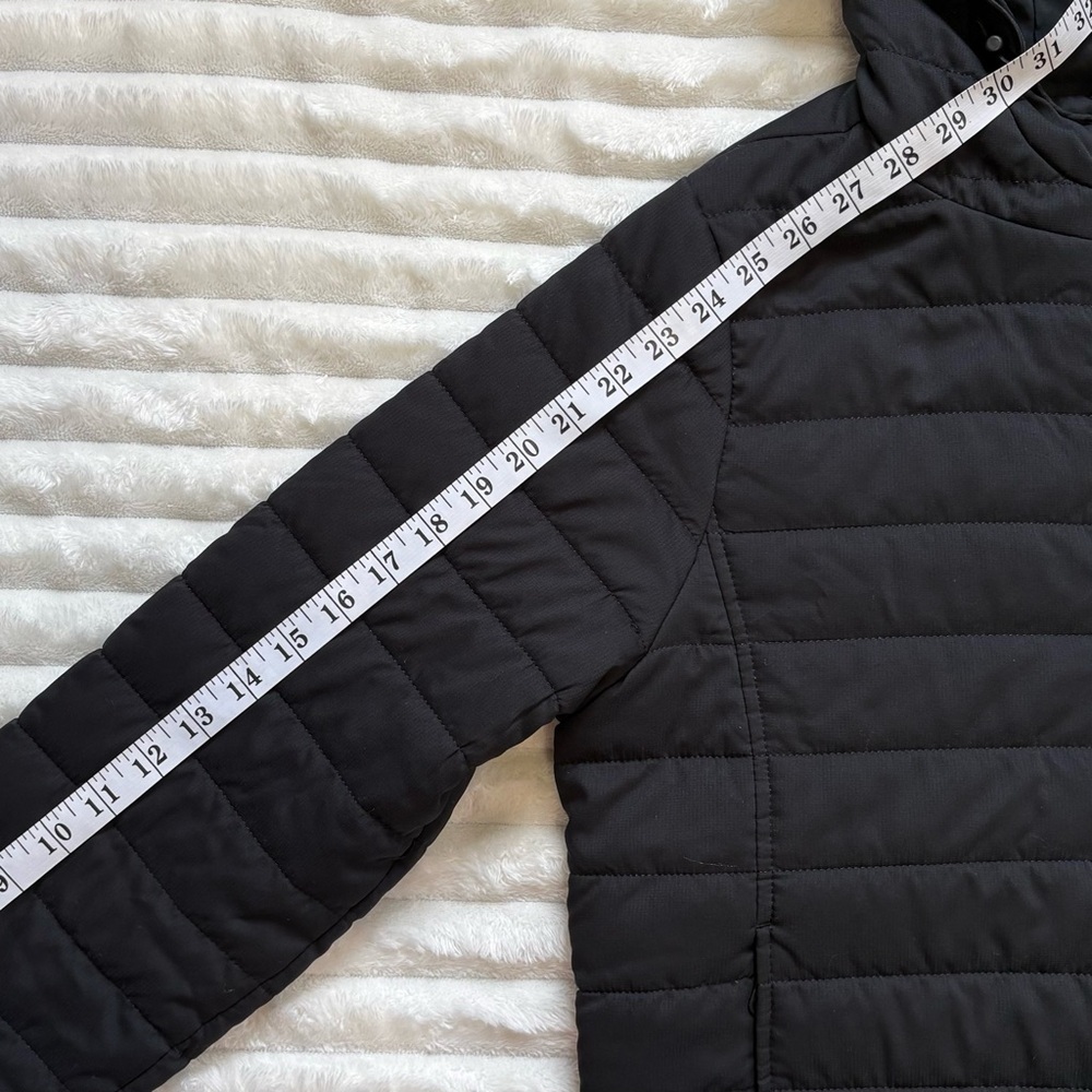 Girlfriend Collective Packable Puffer Jacket Hooded Black Womens Medium - Picture 9 of 10